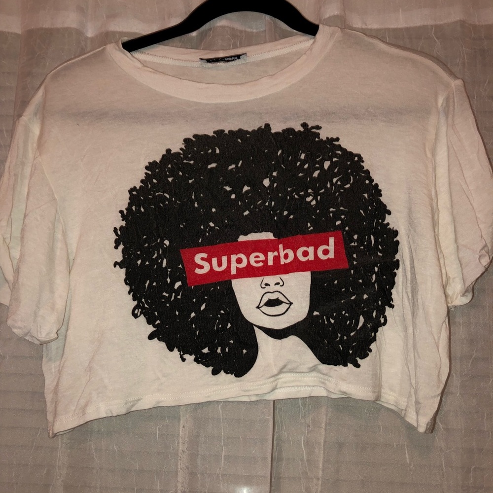 Cream crop top